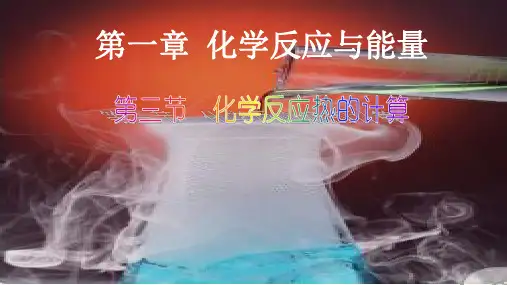 《反应热的计算》课件人教版高中化学选修PPT课件