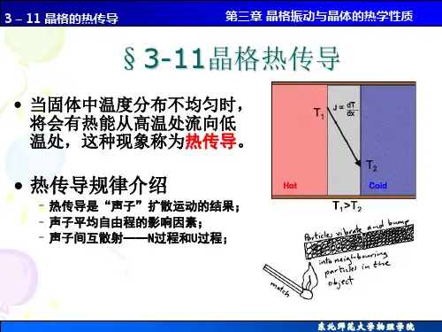 固体物理：3_11 晶格的热传导
