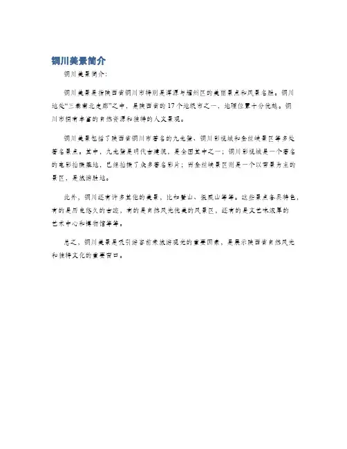 铜川美景简介