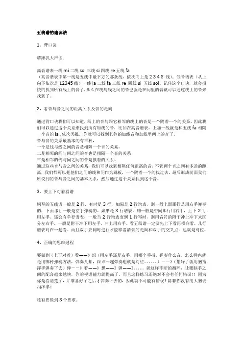钢琴资料收集全