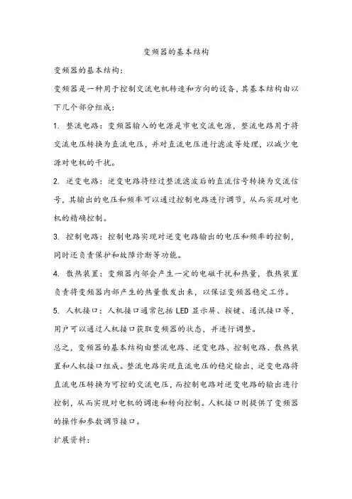 变频器的基本结构