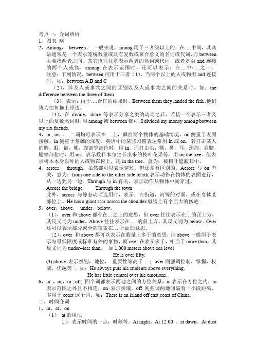 介词和介词短语