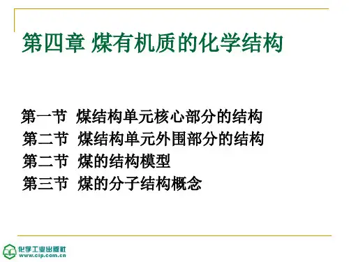第四章 煤的有机质的结构PPT课件