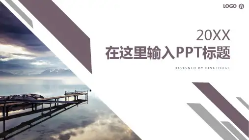 原创顶级典雅简洁多线条静态培训课件ppt模板