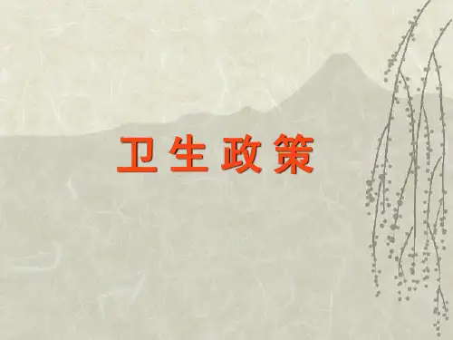 卫生政策