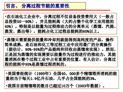 精馏过程的节能优化综合ppt课件