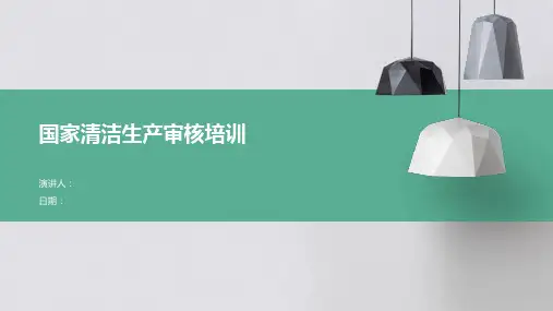国家清洁生产审核培训