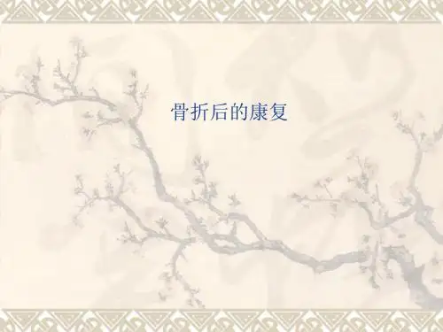 培训骨折后的康复 ppt课件
