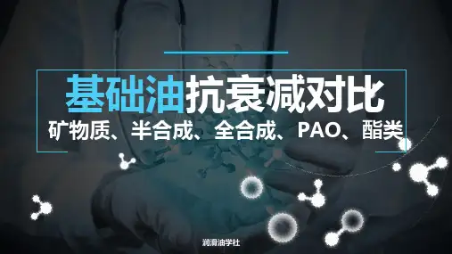 基础油抗衰减对比矿物质、半合成、全合成、PAO、酯类
