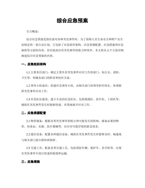 综合应急预案