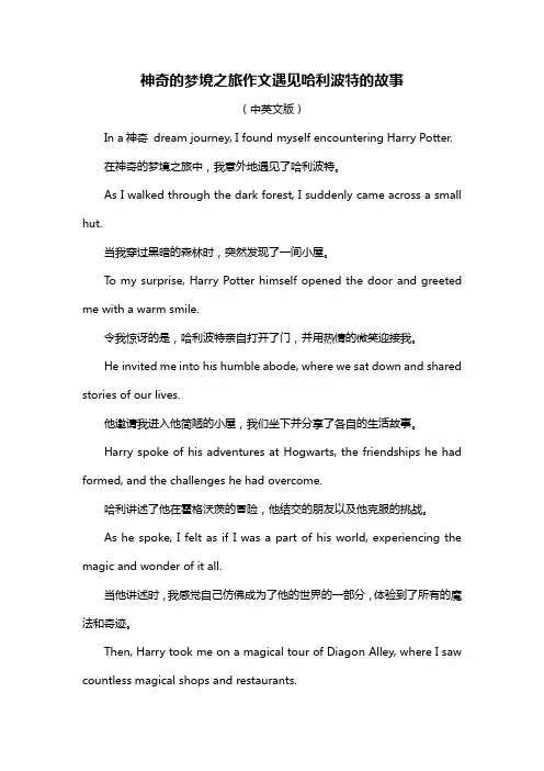 神奇的梦境之旅作文遇见哈利波特的故事