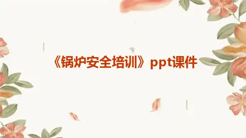 《锅炉安全培训》课件