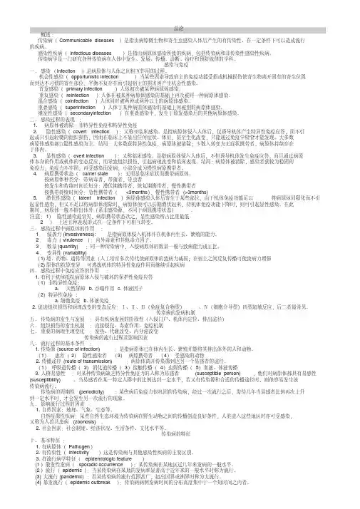 传染病学-总结-重点-笔记-复习资料