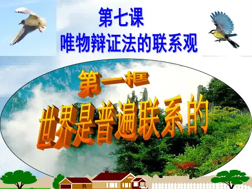 第七课唯物辩证法的联系观[整理]ppt