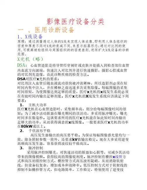 医疗设备分类