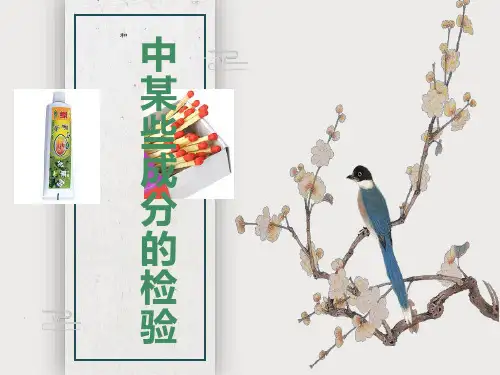 牙膏和火柴中某些成分的检验