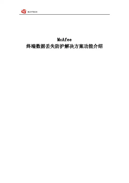 McAfee  DLP终端数据防泄密详细介绍_1.2