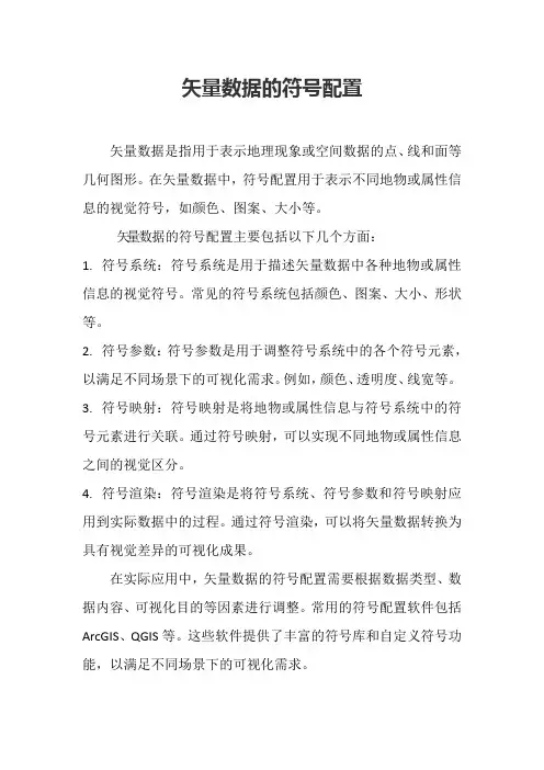 矢量数据的符号配置