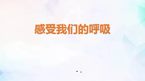 《感受我们的呼吸》PPT课件