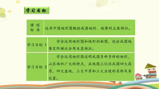 初中地理广东人民八年级上册第二章 中国的自然环境 八年级上册 地形PPT