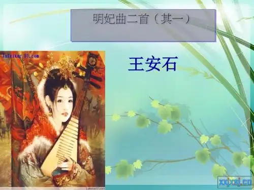 明妃曲二首(其一)PPT 语文版