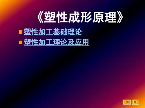 塑性成型原理.ppt