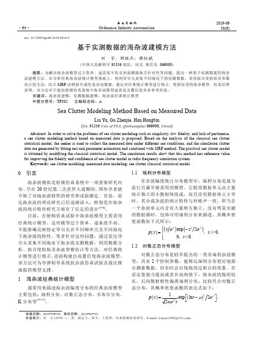 基于实测数据的海杂波建模方法
