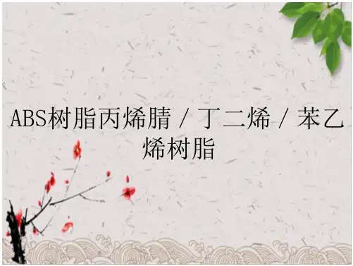 ABS树脂丙烯腈／丁二烯／苯乙烯树脂