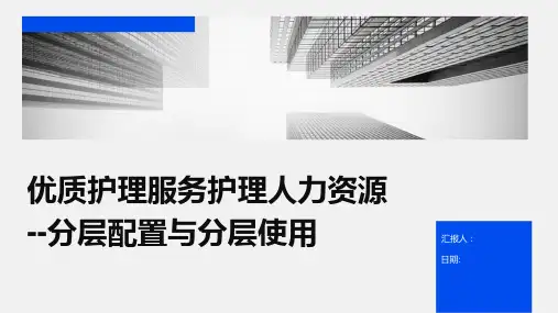 优质护理服务护理人力资源--分层配置与分层使用