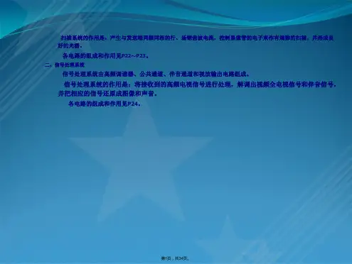黑白电视机原理与电路分析