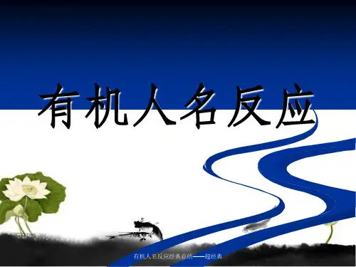 有机人名反应经典总结——超经典