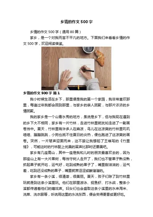 乡情的作文500字