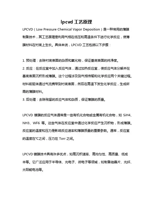 lpcvd工艺原理