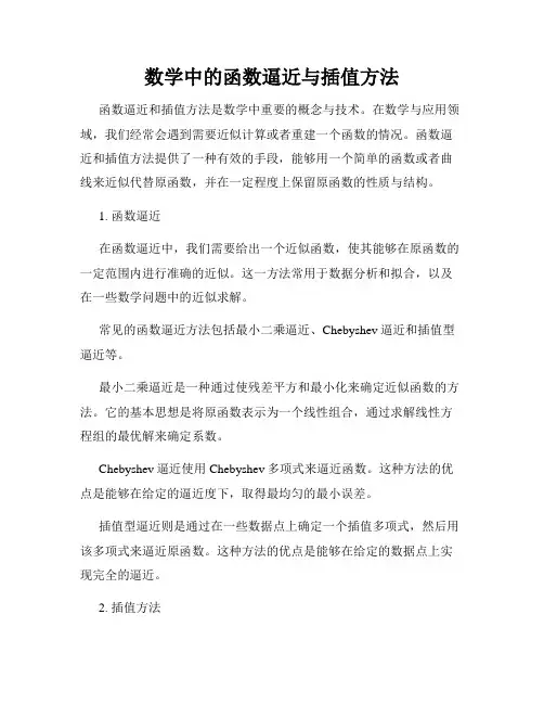 数学中的函数逼近与插值方法