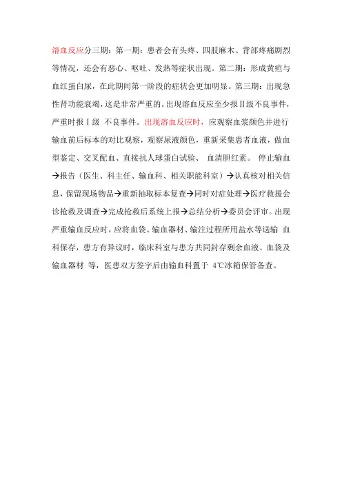 溶血反应