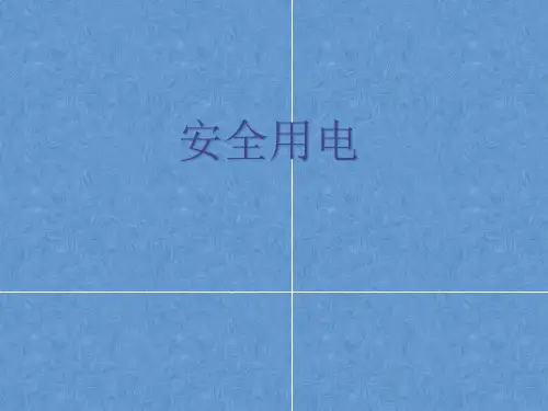 人教版物理九年级全一册19.3安全用电