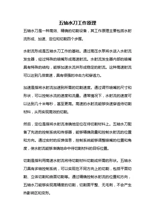 五轴水刀工作原理