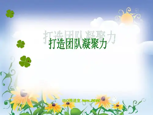 打造团队凝聚力ppt课件