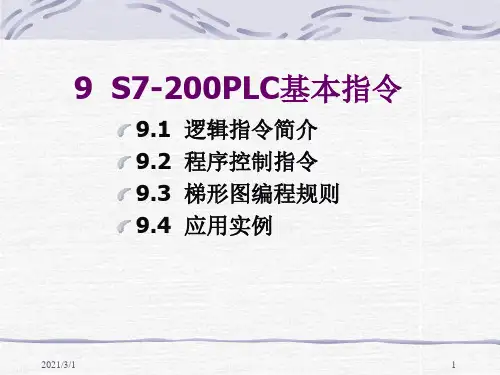 plc基本指令解析PPT精品课件