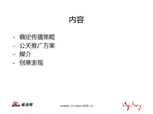 新浪网市场推广全案51页PPT