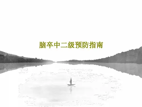 脑卒中二级预防指南共46页