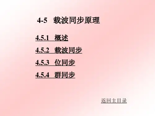 4.5 载波同步