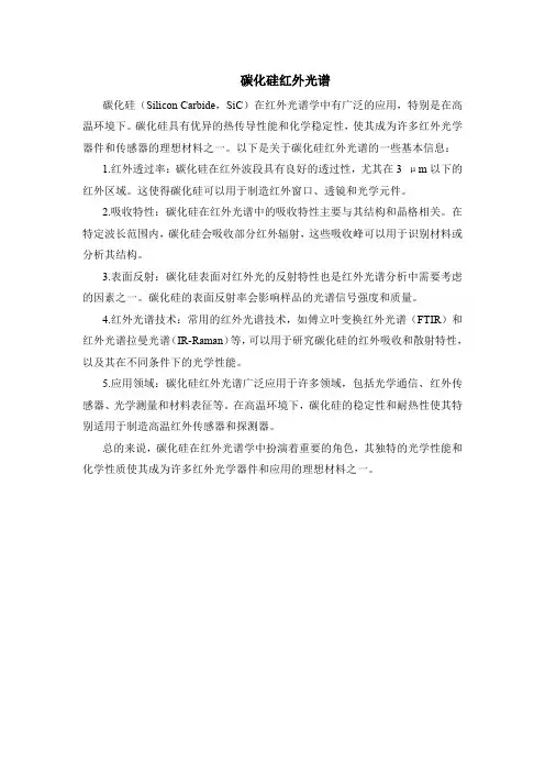 碳化硅红外光谱