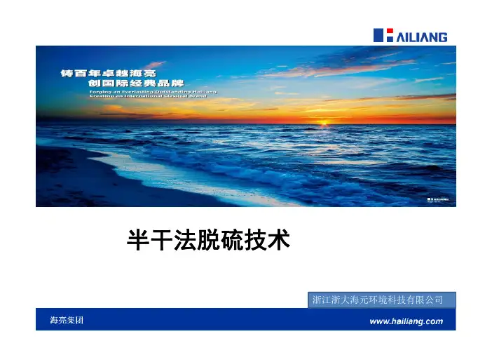 半干法脱硫技术学习材料