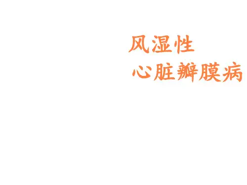 风湿性心脏病PPT课件