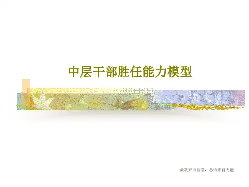 中层干部胜任能力模型共48页