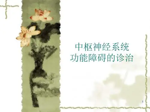 CNS功能障碍的诊治