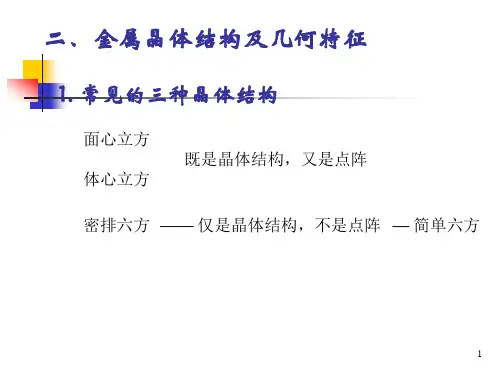材料科学基础-晶体缺陷(1)