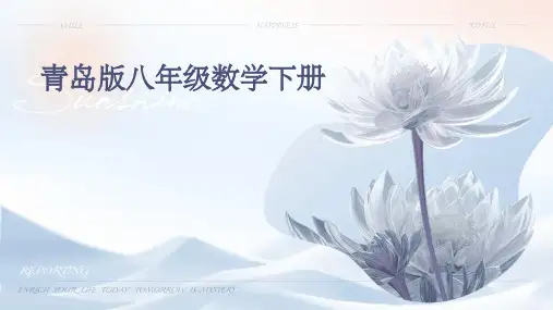 青岛版八年级数学下册