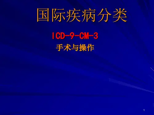 手术操作分类概念及发展史